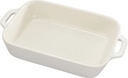 Staub Ceramique Ovenschaal 20 cm, Rechthoekig, Ivoorwit - Ceramique - Staub