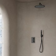 Saniclear Iron Pro inbouw regendouche met wandarm en 20cm hoofddouche verouderd ijzer - gunmetal