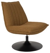 Draaibare Fauteuil Okergeel Boucle