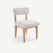 Stoel in eik, katoen en linnen, Izag