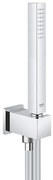 GROHE Euphoria Cube badset met handdouche stick met doucheslang 125cm met geïntegreerde wandaansluitbocht chroom 26405000