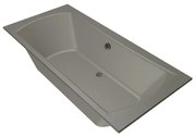 Xenz Robijn Duobad - 190x90x48 - afvoer Midden - acryl - cement 6988-06