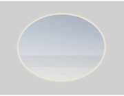 Saniclass Oval badkamerspiegel - 80x60cm - ovaal - incl. indirecte LED verlichting - spiegelverwarming - touch schakelaar NAB001-B-80x60