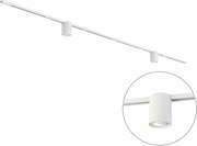Modern railsysteem wit met 2 spots 1-fase - Iconic Rondoo Up