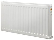 Radson Yali Digital elektrische paneelradiator 80x30cm 750watt inclusief wandconsoles staal Wit 3723082