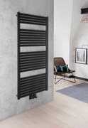 Sapho Tondi radiator zwart mat 60x133cm 730W