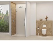 Van Rijn Products ST07 Deur vast deel - 88x200cm - helder glas - stabilisatiestang - Chroom ST0730090HECH