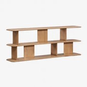 Miller Boekenplank In Mangohout 180 X 65 Cm - Sklum