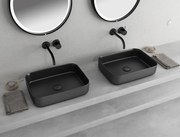 Isvea Infinity waskom 50x36cm mat zwart