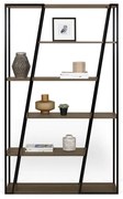 TemaHome Albi Moderne Design Boekenkast Walnoot - 120x38x197cm.