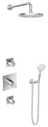 Hotbath Get Together IBS2CR inbouwdouche met 3s handdouche en 25cm hoofddouche chroom