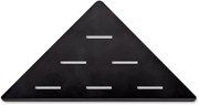 LoooX Corner Shelf inbouw hoekplanchet 30x22x1 cm mat zwart