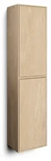 Looox Wood collection Wood hoge kast 2 dr push open -softclose 170x40x30cm eiken - old grey wwcf170-2
