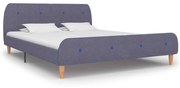 vidaXL Bedframe stof lichtgrijs 160x200 cm