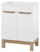 Comad Bali White 820 FSC onderkast 60cm eiken/wit