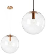 Hangende glazen plafondlamp Lassi 30 cm Rose Gold