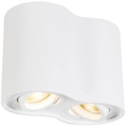 Moderne spot wit kantelbaar - Rondoo Duo