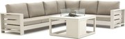 Hoek loungeset Bellagio | 6 personen | Loungeset Beige | Hoekbank Aluminium | Kees Smit Tuinmeubelen