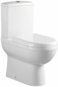 Eastbrook Dura Comfort toiletpot met vortex spoeling back to wall wit glans