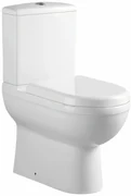 Eastbrook Dura Comfort toiletpot met vortex spoeling back to wall wit glans