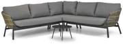 Hoek loungeset 4 personen Aluminium/wicker Taupe  Coco Nathan/Enchante