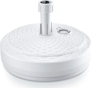 Prosperplast Parasolvoet Rond - 39 cm - Rotan look - Wit - 10 Liter