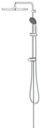 GROHE Vitalio Start Regendoucheset Opbouw - hoofddouche vierkant 25cm - handdouche rond - chroom 26698000