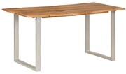 vidaXL Eettafel 160x80x76 cm massief acaciahout