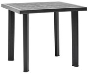 vidaXL Tuintafel 80x75x72 cm kunststof antraciet