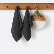 Set van 2 theedoeken in geweven/geverfd katoen/linnen, Tissala