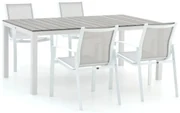 R&S Design Altea/Fidenza 183cm dining tuinset 5-delig stapelbaar