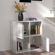 vidaXL Boekenkast 60x27,5x59,5 cm spaanplaat betongrijs