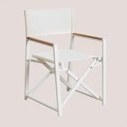 Pakket Van 2 Jordana Opvouwbare Tuinregisseursstoelen Gardenia Wit - Sklum