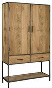 Tower Living Wandkast Gerookt Eiken Luna - 115x40x200cm.