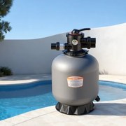 VEVOR zandfilter, 450 mm filtertank, 151 l/min zandfiltersysteem, filtertank met 7-weg meerwegklep, terugspoel-, spoel-, recirculatie-, afvalwater-, winter- en gesloten modus, voor bovengrondse zwembaden.