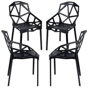 Pakket 4 Omega Stoelen