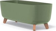 Prosperplast Gracia Case Plantenbak op Poten - Aardgroen - 58 cm
