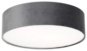 Moderne plafondlamp grijs 40 cm met gouden binnenkant - Drum