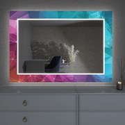 LED spiegel met decor D4