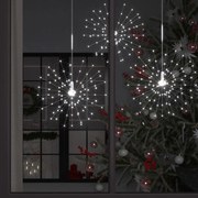 vidaXL Kerstverlichting vuurwerk 140 LED's buiten 20 cm koudwit