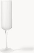 Mondgeblazen champagneglazen Ripple, 2-delig