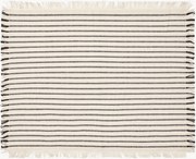 Katoenen placemats Elouise met franjes, 2-delig