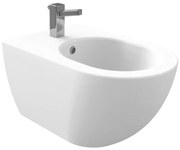 Sanigoods Alpha bidet met overloop en kraangat wit