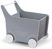 CHILDHOME Poppenwagen hout grijs