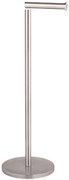 Wenko staande toiletrolhouder 2-in-1 RVS mat