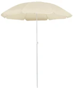 vidaXL Parasol met stalen paal 180 cm zandkleurig