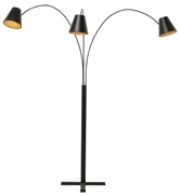 Kare Design Cappellino Grote Boog Vloerlamp Zwart Metaal