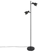 Moderne vloerlamp zwart 2-lichts - Stijn