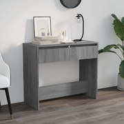 vidaXL Wandtafel 89x41x76,5 cm staal grijs sonoma eikenkleurig