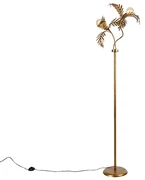 Vintage vloerlamp goud 187 cm 2-lichts - Botanica Landelijk E27 Binnenverlichting Lamp